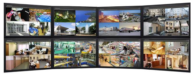 Hikvision store multiple monitors